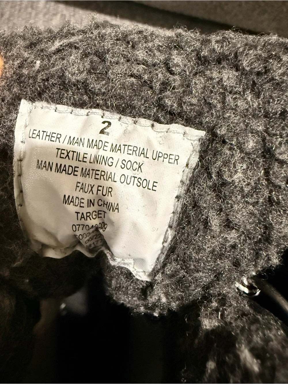 Cat & Jack Kids'  Snow Winter Boots black size 2- NEW